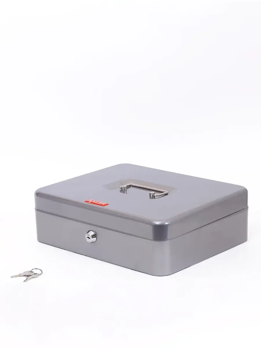 Денежный ящик AXLER металлический кэшбокс коробка с замком и ключом для хранения - фото 9