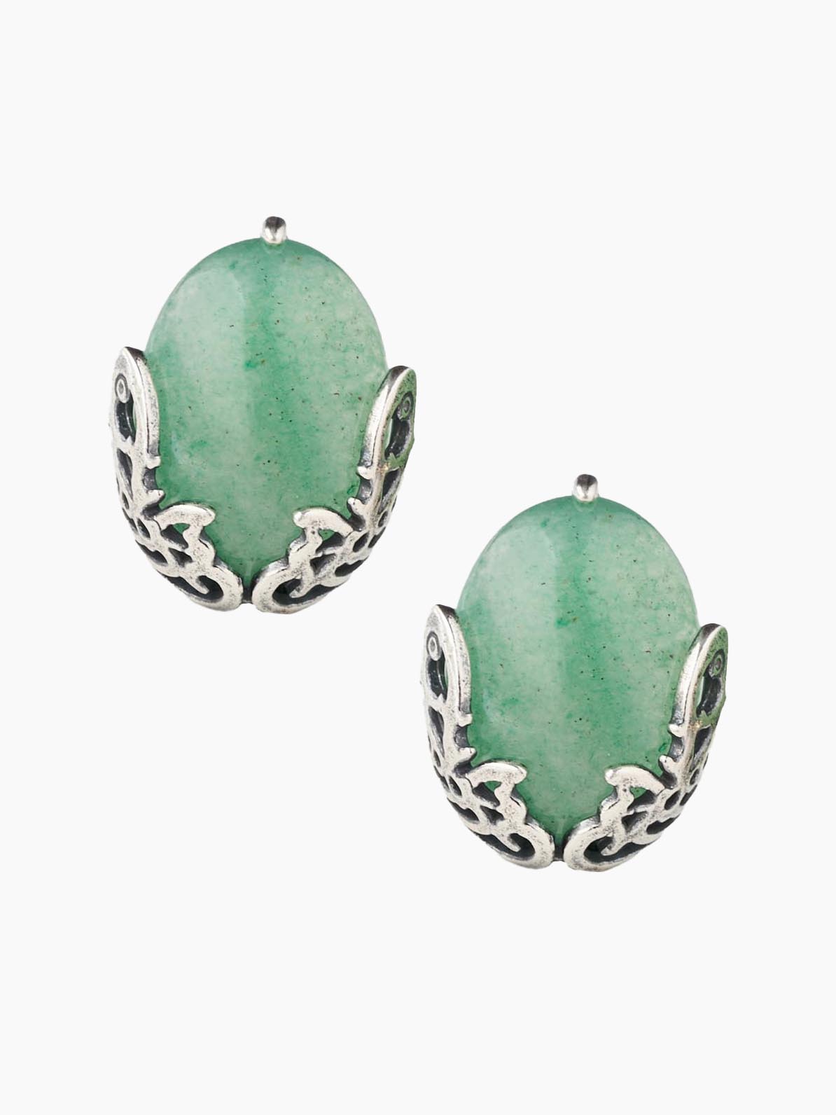 Серьги Shine and Beauty 80823-9-с-нефрит - фото 1