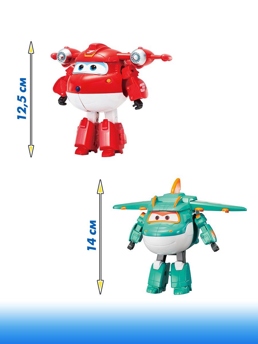 Игровой набор Super Wings из 2х трансформеров Джетт+Тино EU760202 - фото 2