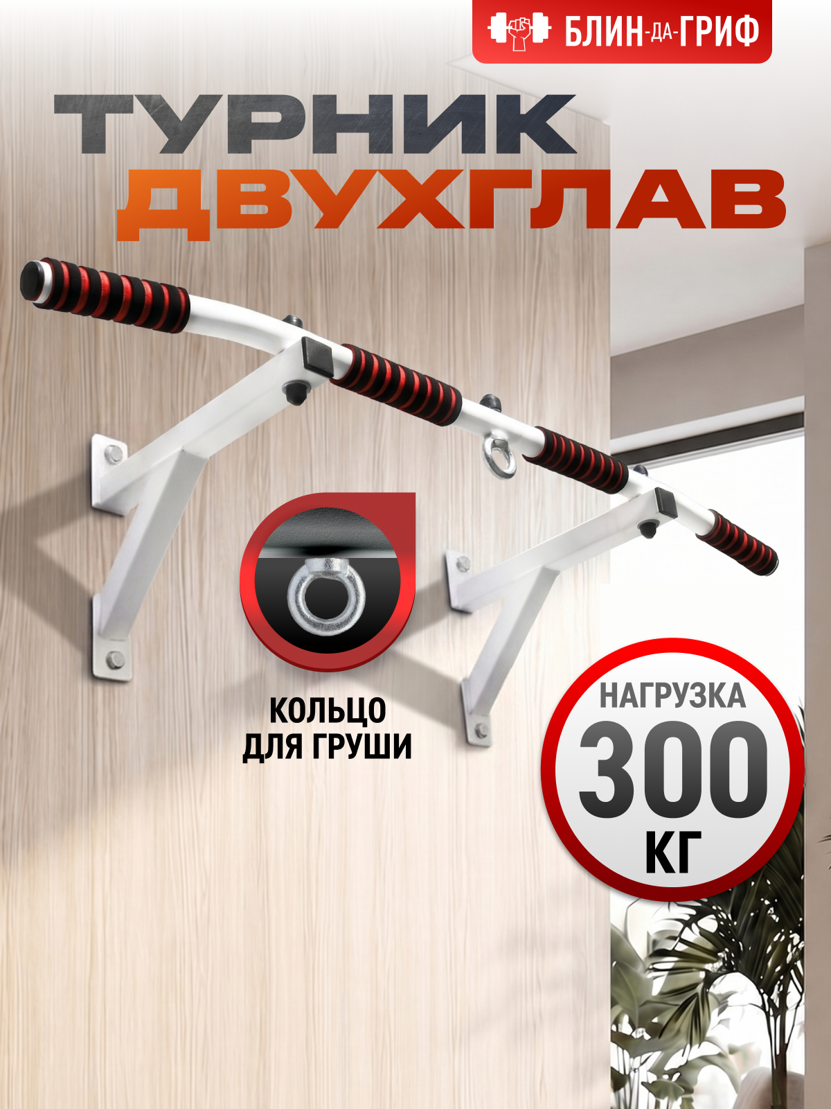 Изображение товара Спортивный турник БлинДаГриф 2 хвата
