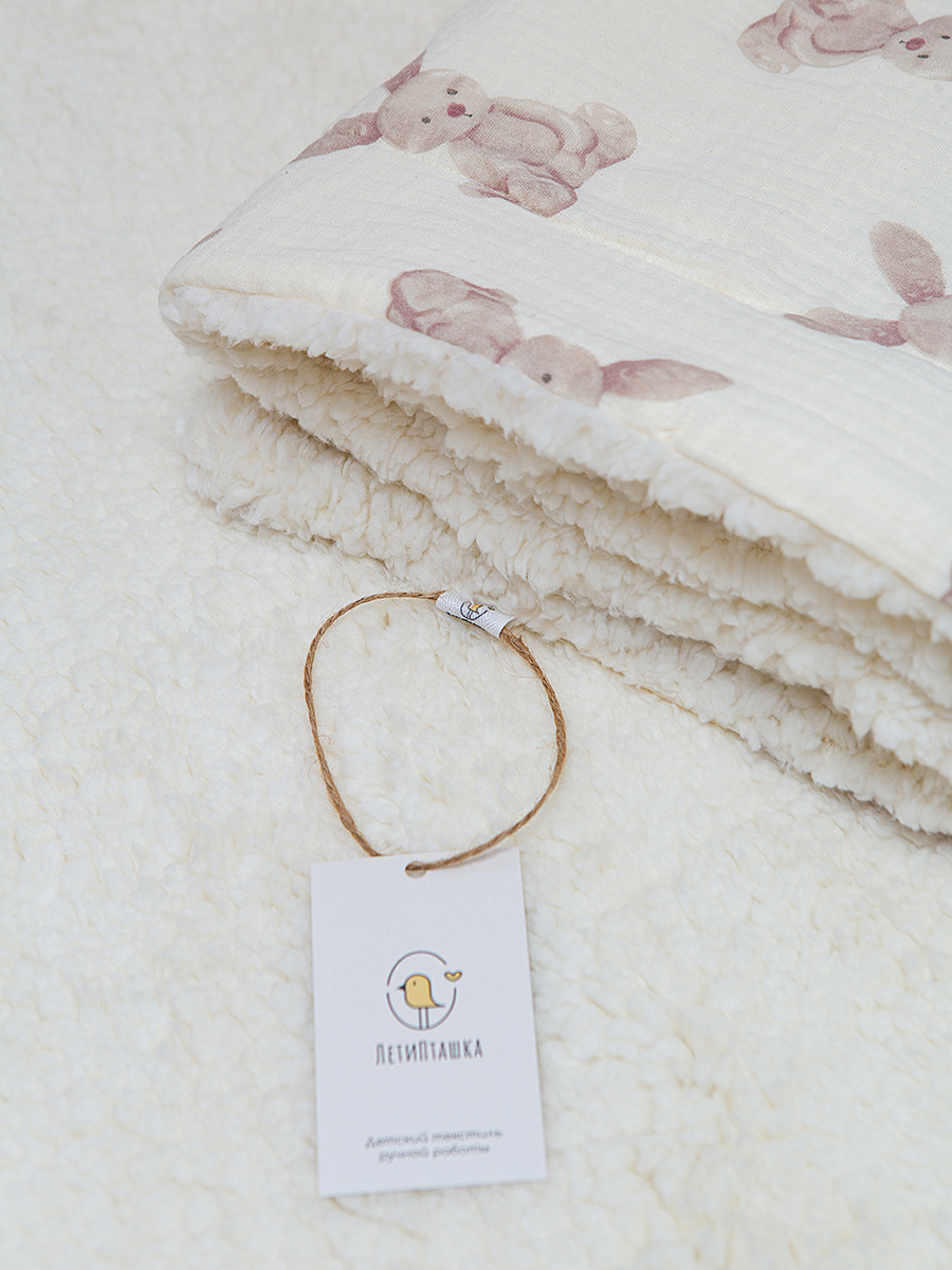 Плед ЛетиПташка Муслиновое одеяло теплое 85 x 95 см хлопок - фото 4