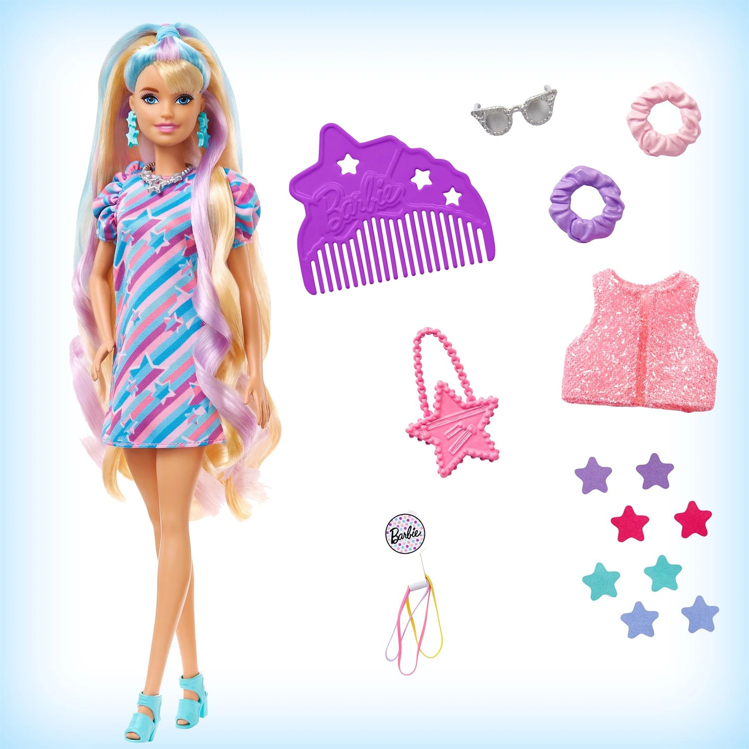Кукла модельная Barbie Totally Hair Звездная красотка HCM88 - фото 5