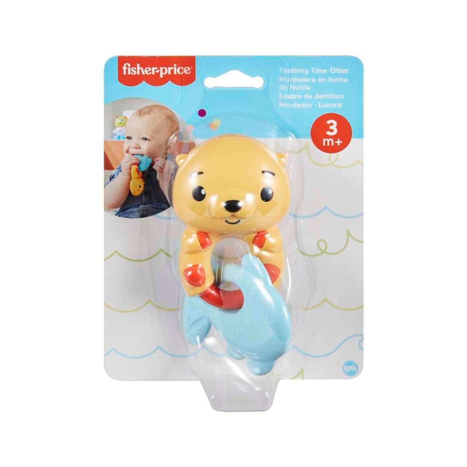 Погремушка-прорезыватель Fisher Price Teething Time Otter HKD69 - фото 8