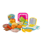Игровой набор СТРОМ тележки и корзинки, продукты, касса