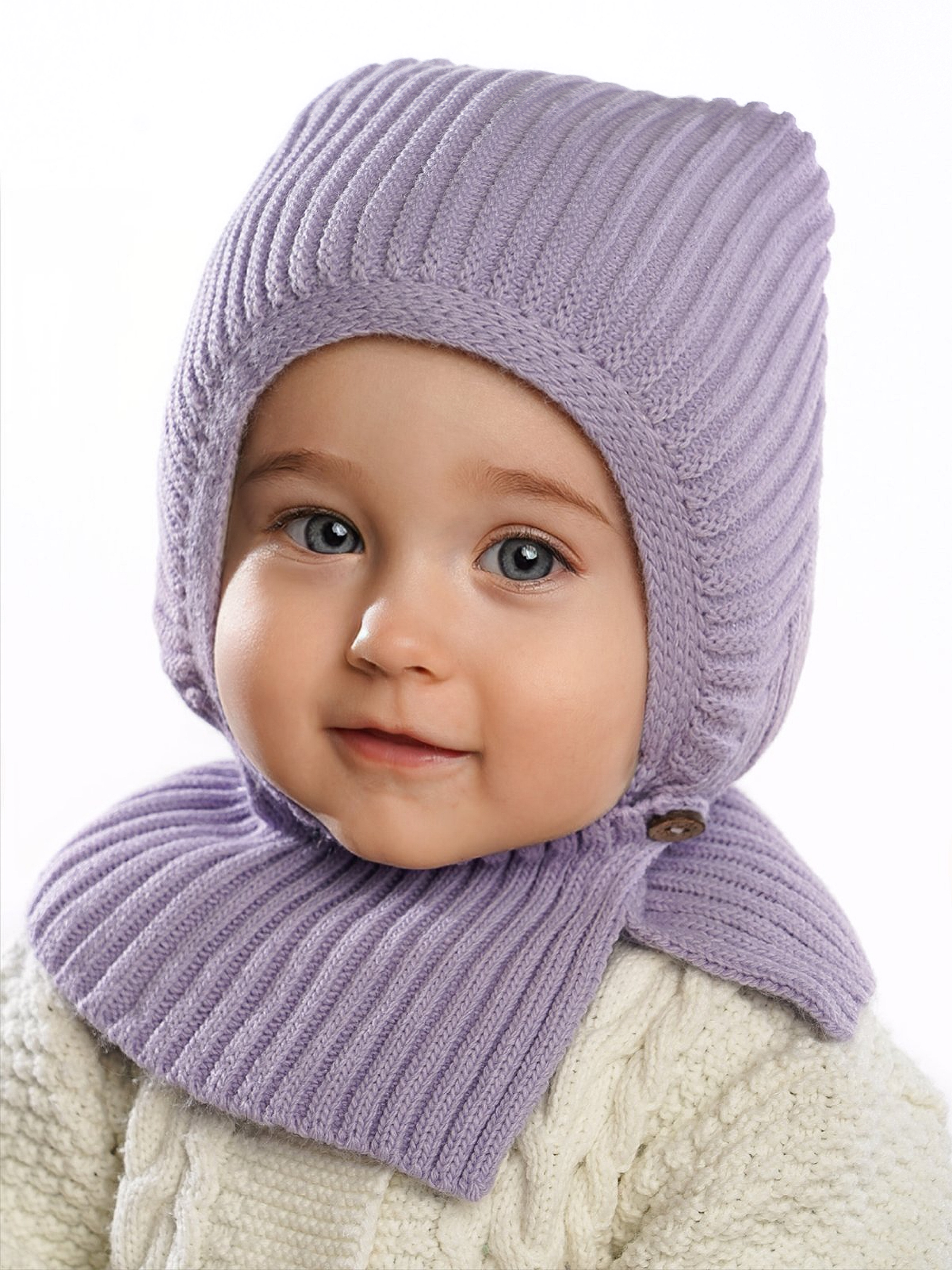 Шапка ПриКиндер U-W_22296 Цвет: Сиреневый - фото 1