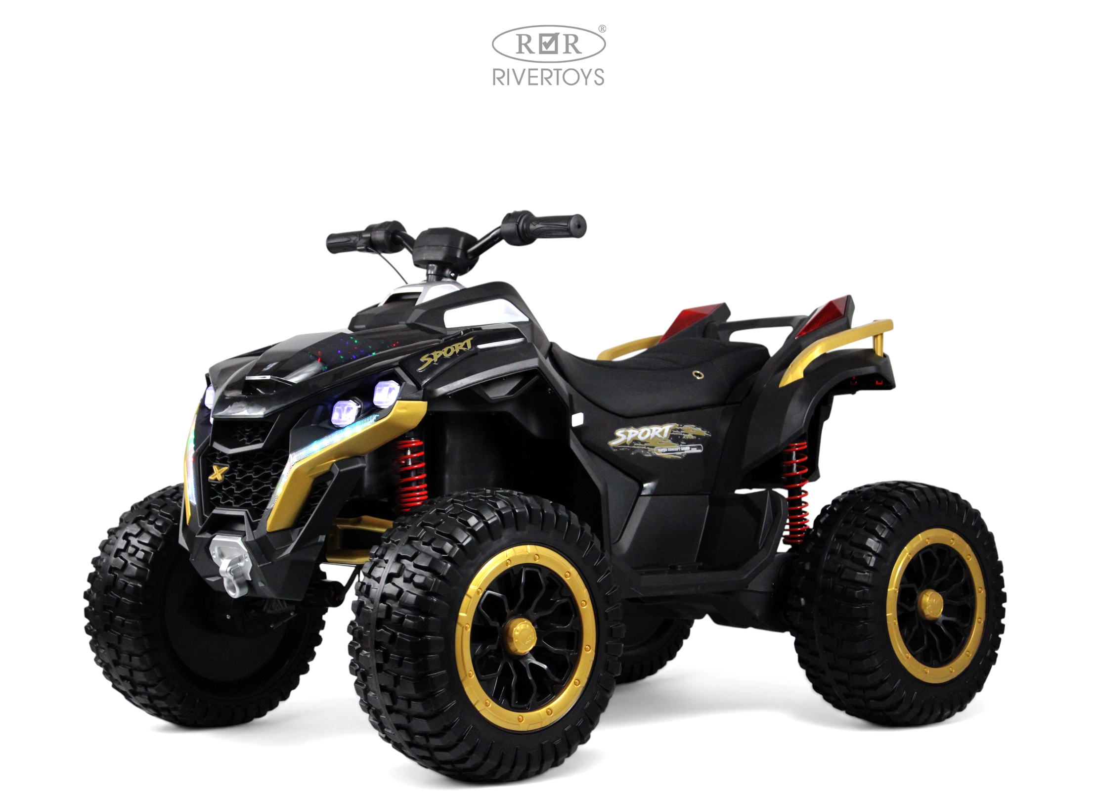 Электромобиль RIVERTOYS Z888VO-BLACK С пультом ДУ - фото 1