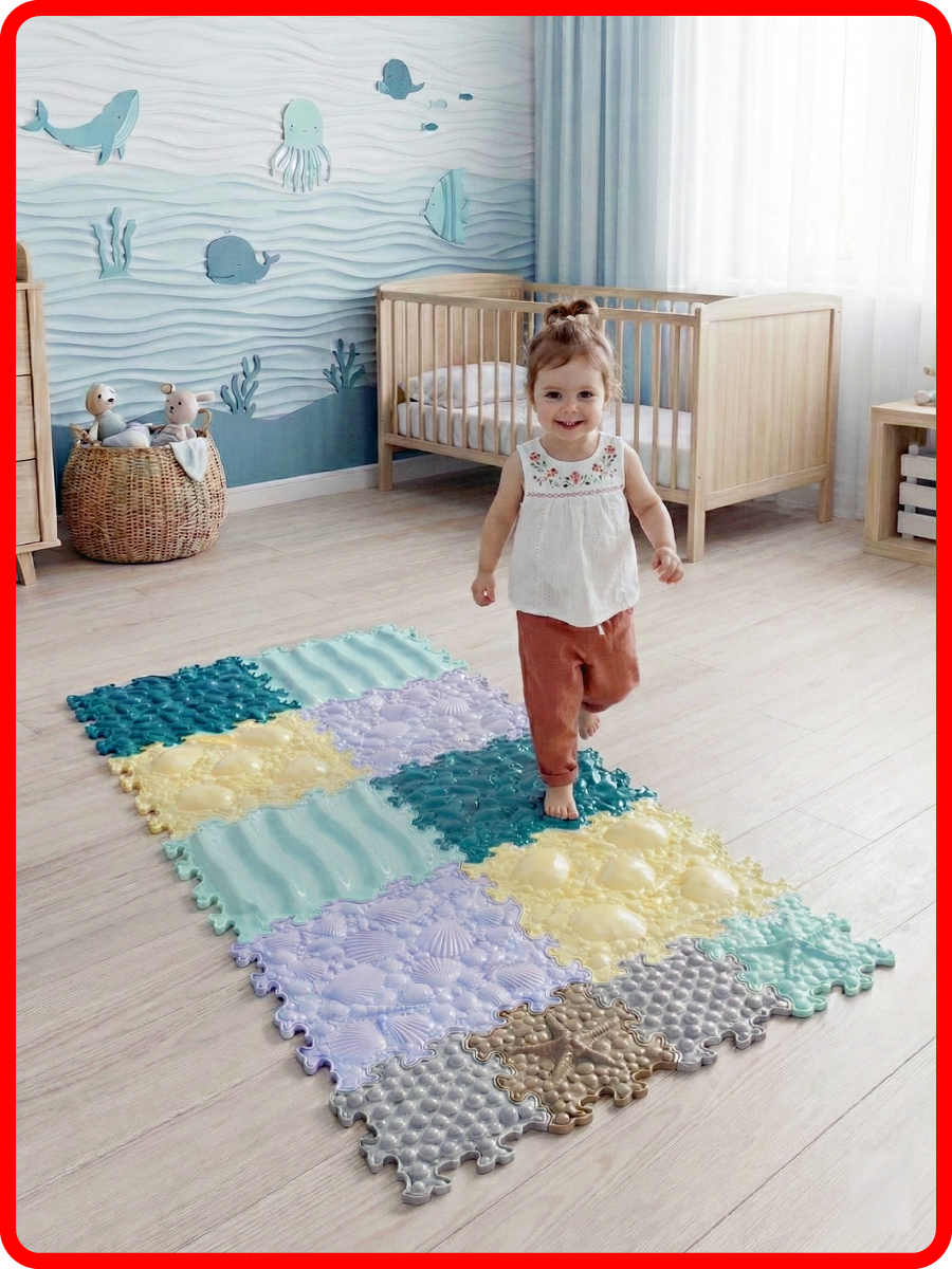 Коврик SPORTO.ONE трансформер Море эмоций, 12 шт - фото 14