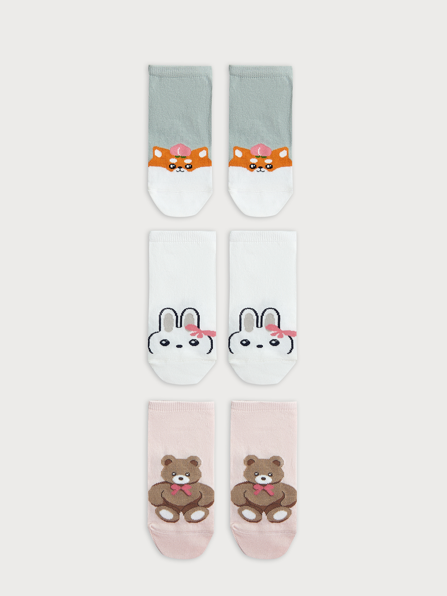 Носки 3 пары Mark Formelle (Марк Формэль) 406A-2785/белый /св.оливка /зефирный - фото 2