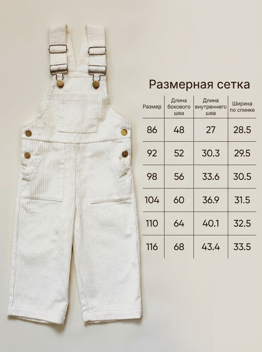 Полукомбинезон Вельветова Лиса ВЛ004ПБ - фото 5