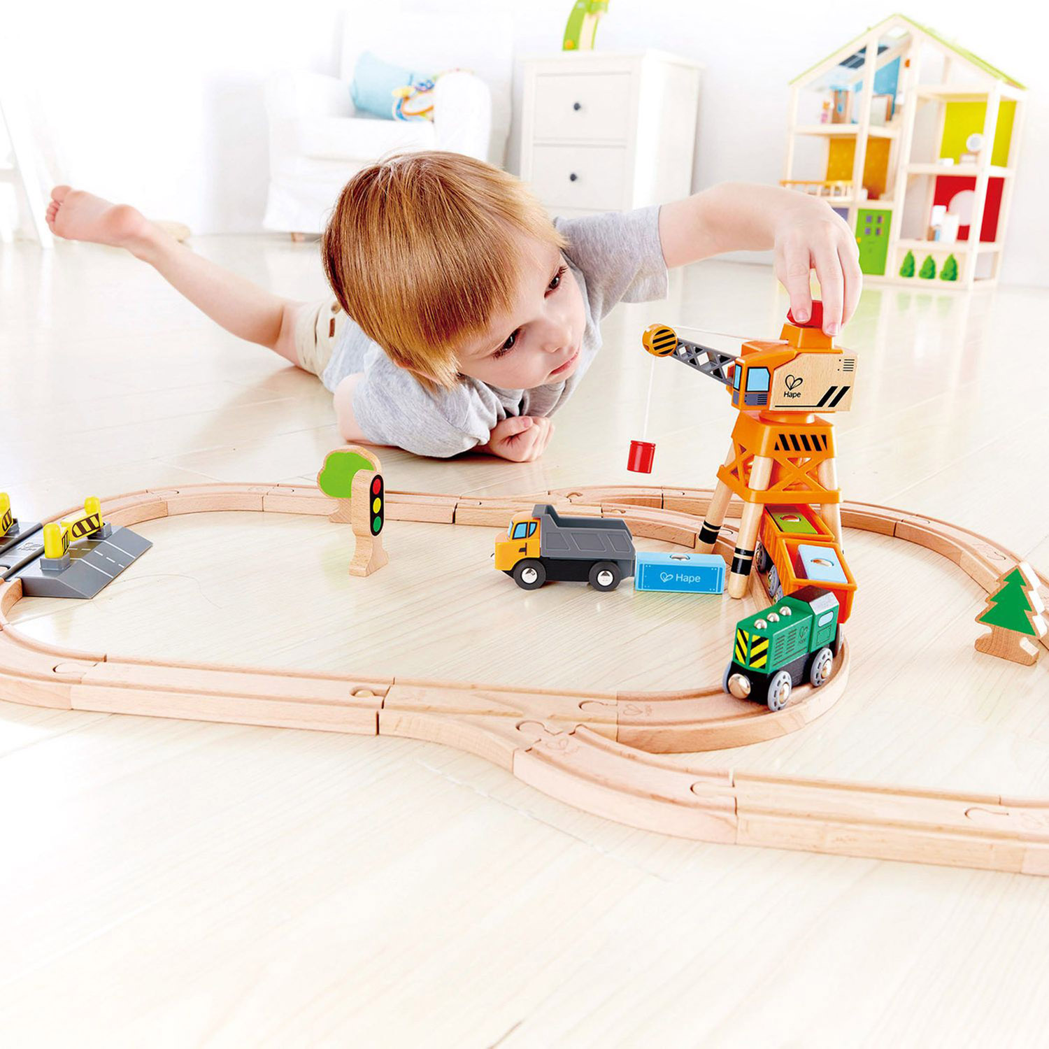 Набор железнодорожный Hape E3715_HP - фото 4