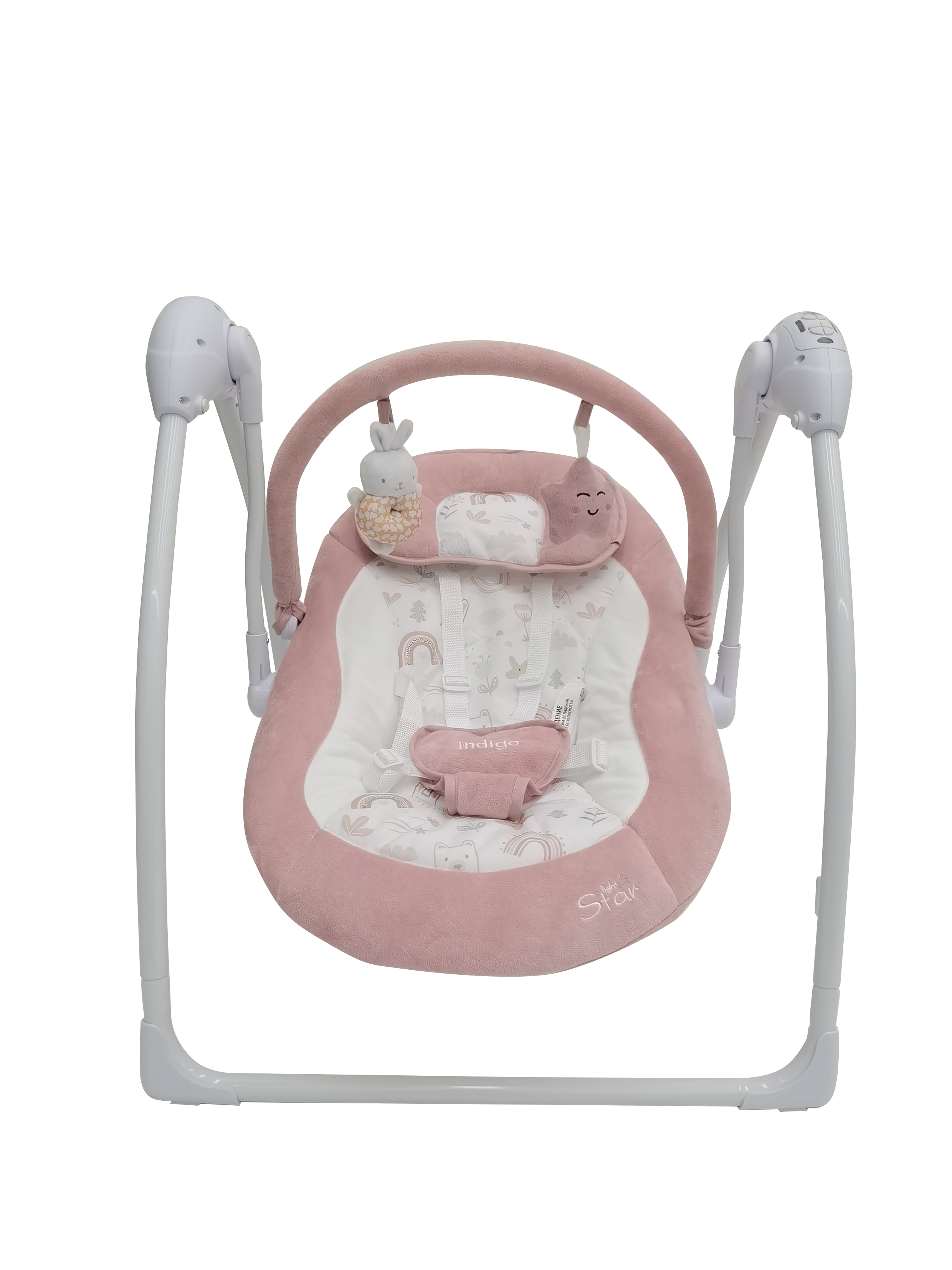 Качели Indigo Star light розовый - фото 3