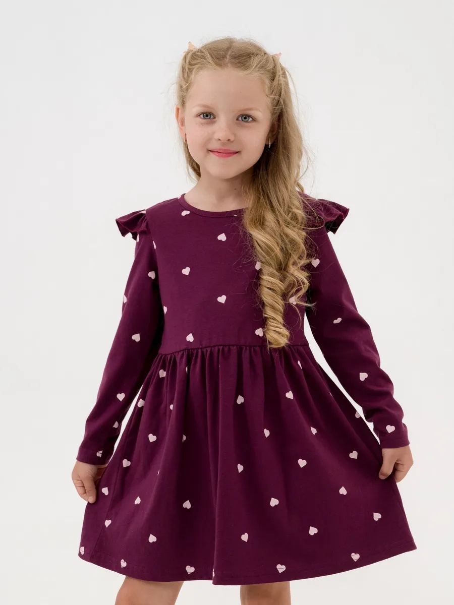 Платье NATIVIA ПТД/сердечкинабордовом - фото 1