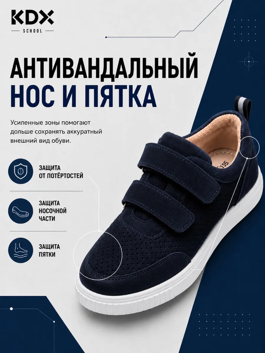 Туфли KDX MUSC-22 navy - фото 6