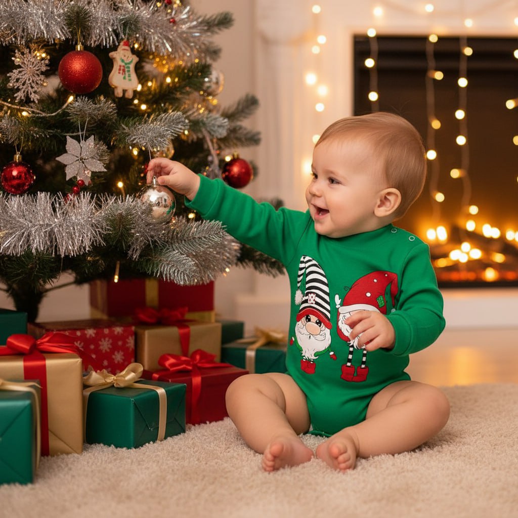 Боди Утенок ПК-1511 зеленый гномы - фото 2