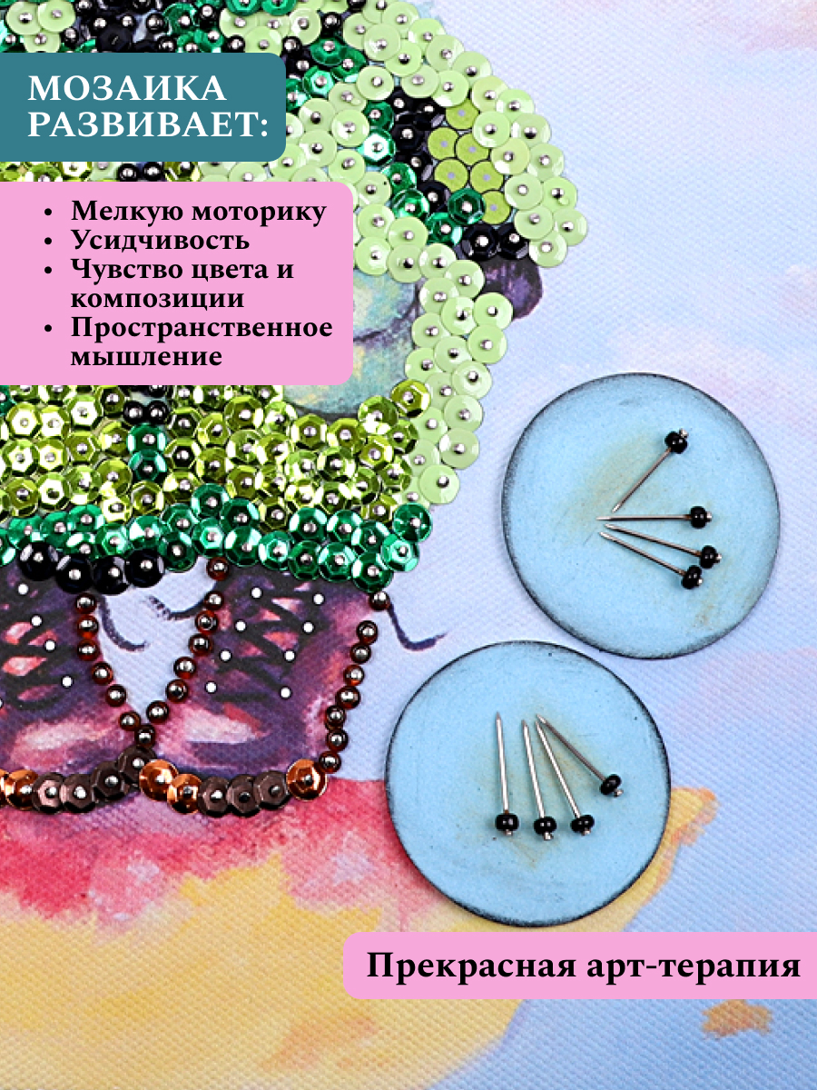 Картина из страз Волшебная мастерская Енот - фото 8