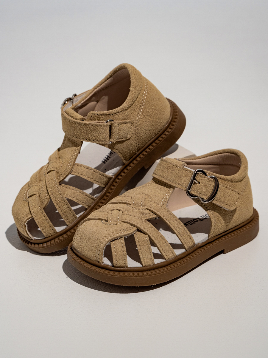 Сандалии ТопТошкин 1241-полос-беж - фото 1