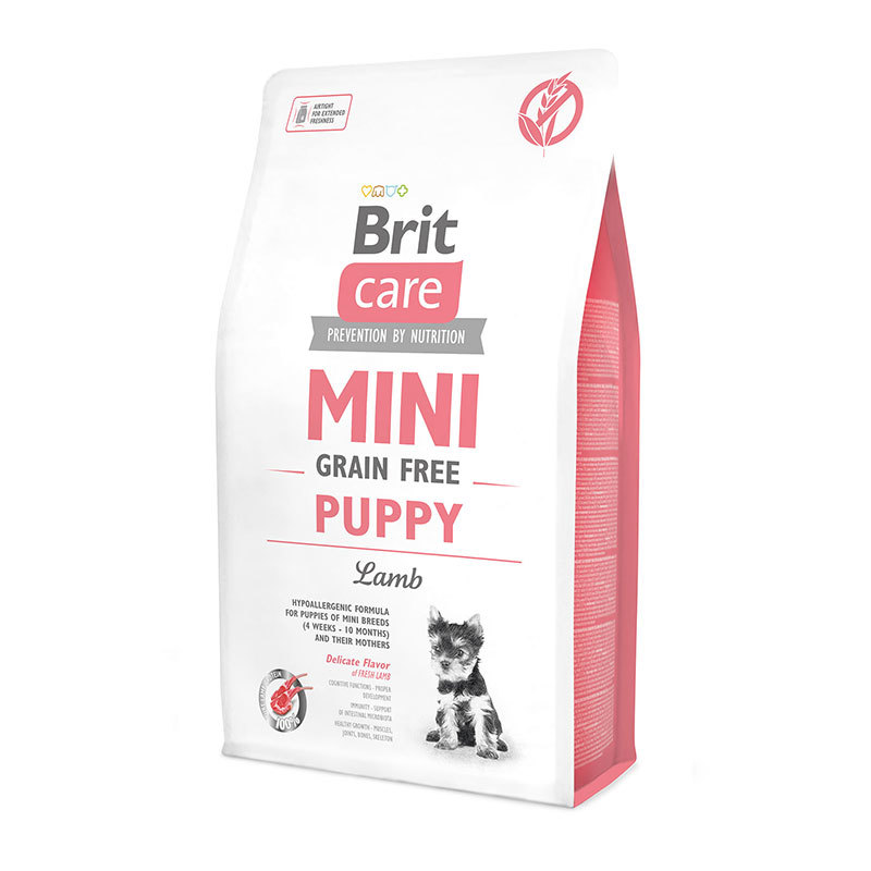 Корм для щенков Brit Care 2кг для мини пород беззерновой с ягненком сухой - фото 1