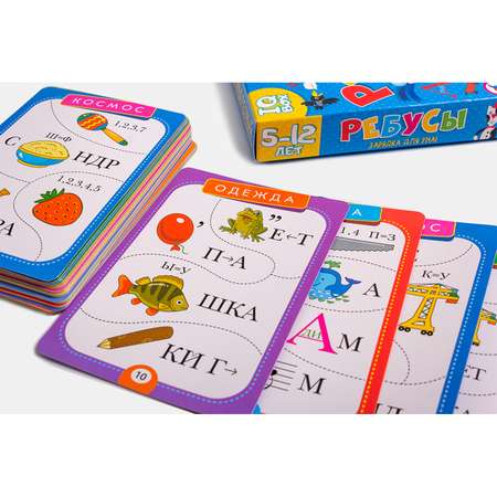 Игра карточная Дрофа-Медиа IQ Box Ребусы 3107