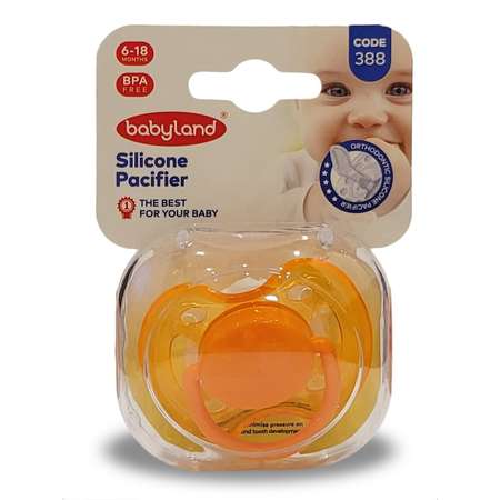 Пустышка Baby Land силикон анатомическая от 6 мес.