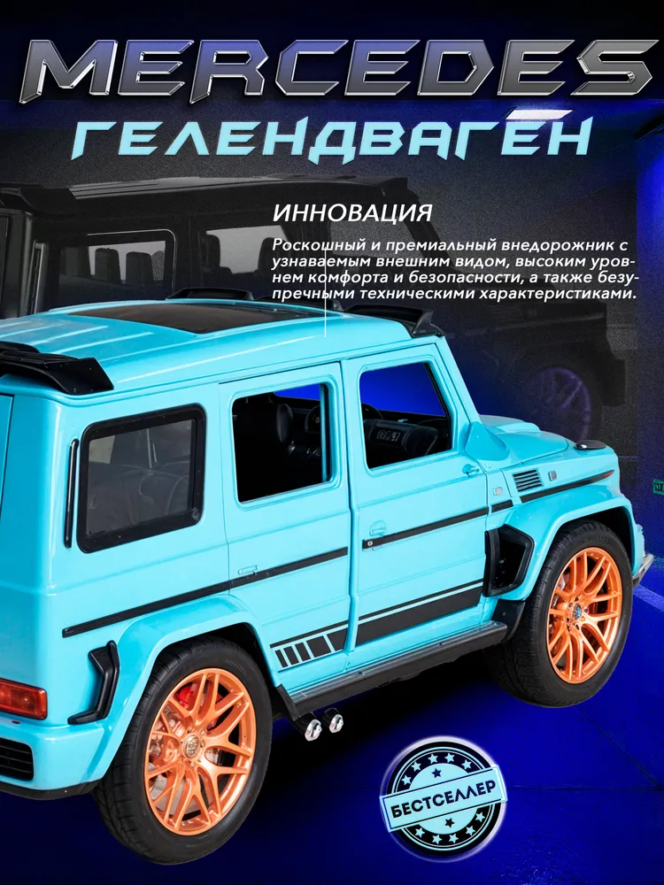Внедорожник Бестселлер Mercedes 1:24 в ассортименте 02.00.0254.02 - фото 7