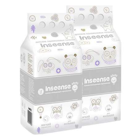 Пелёнки одноразовые INSEENSE 60х90 см 12 шт.