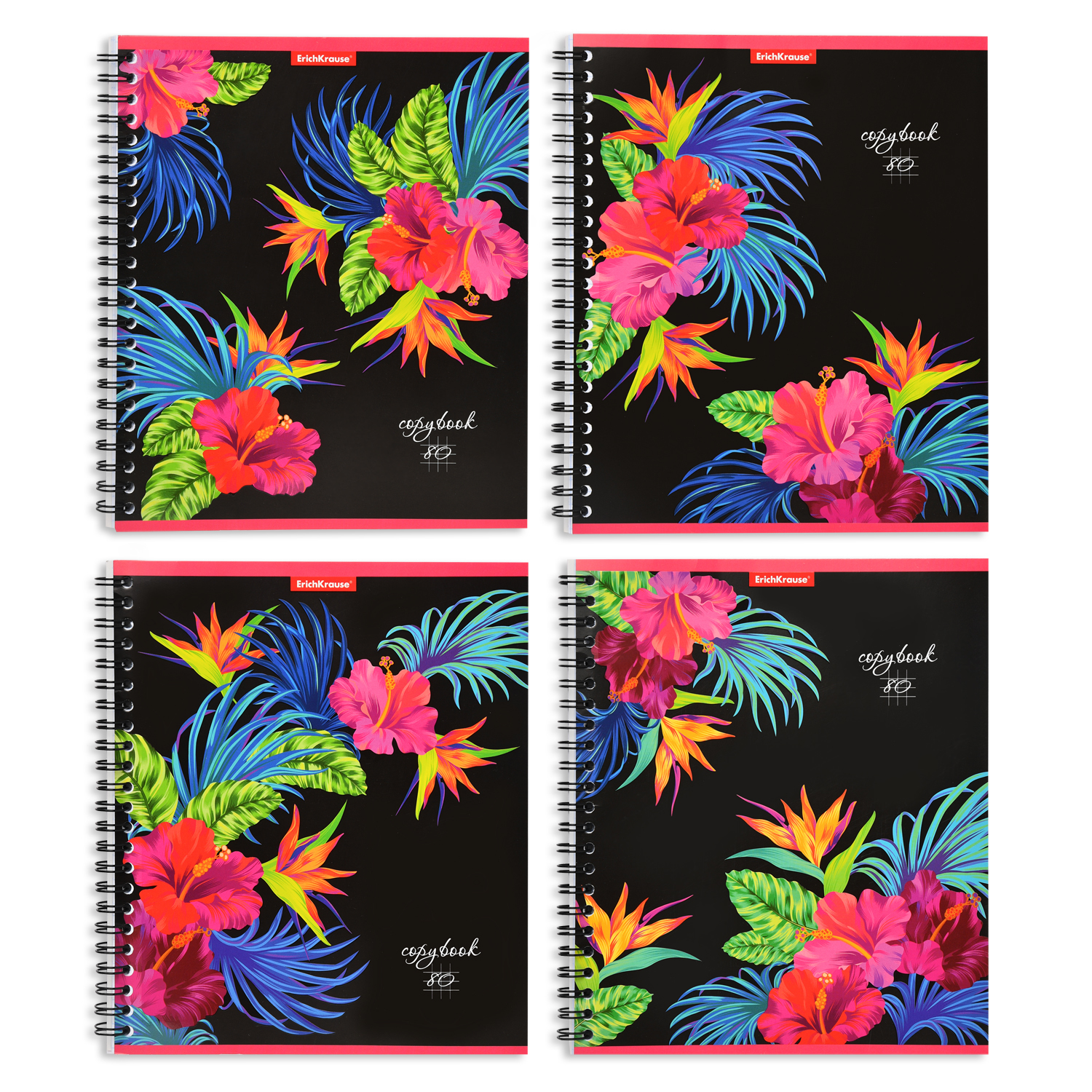 Общая тетрадь ErichKrause клетка 80 лист. в ассортименте - фото 1