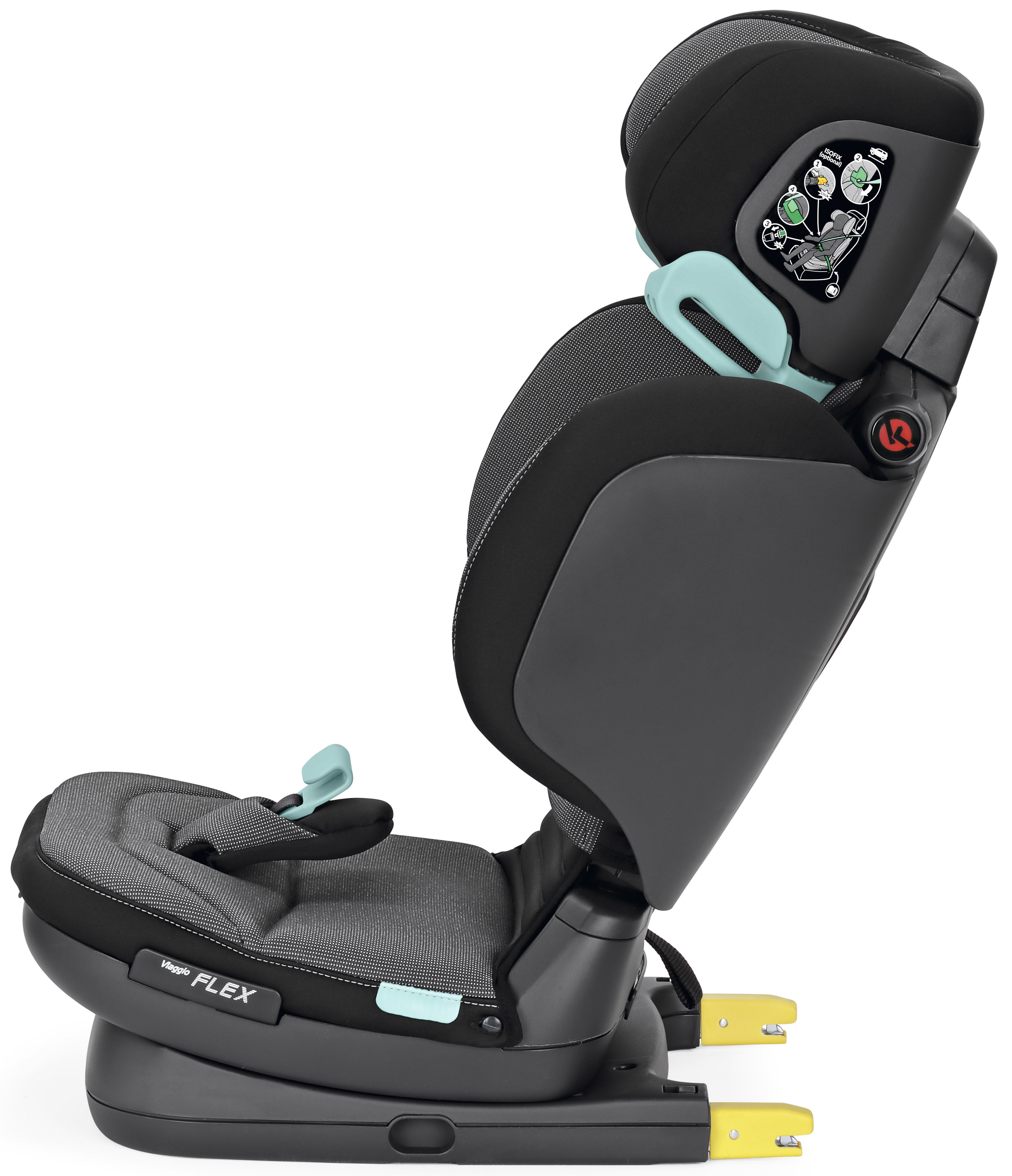 Автокресло Peg-Perego Flex Isofix 2/3 (15-36 кг) серый - фото 4
