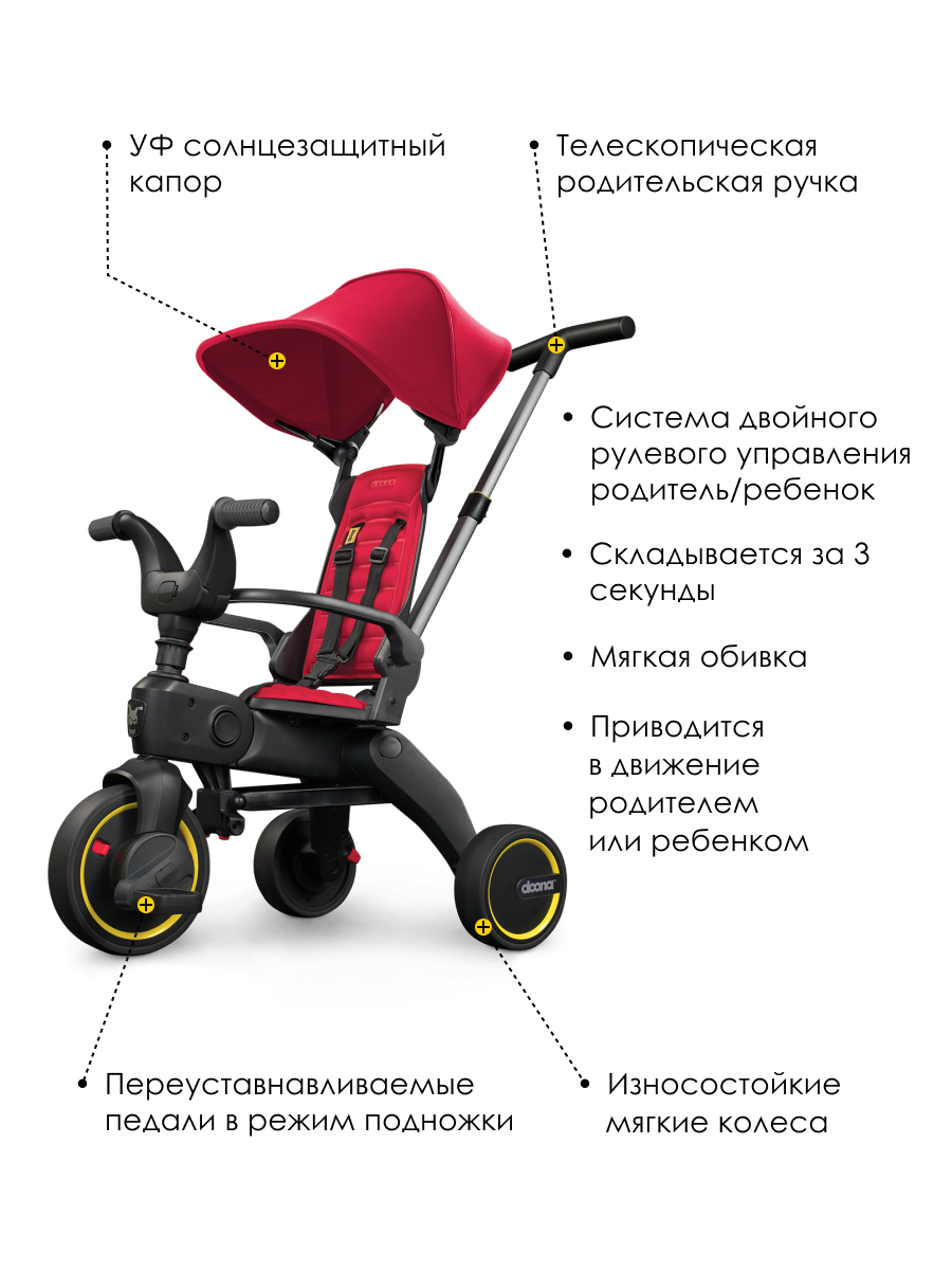 Трехколесный велосипед Doona 8 дюймов - фото 3