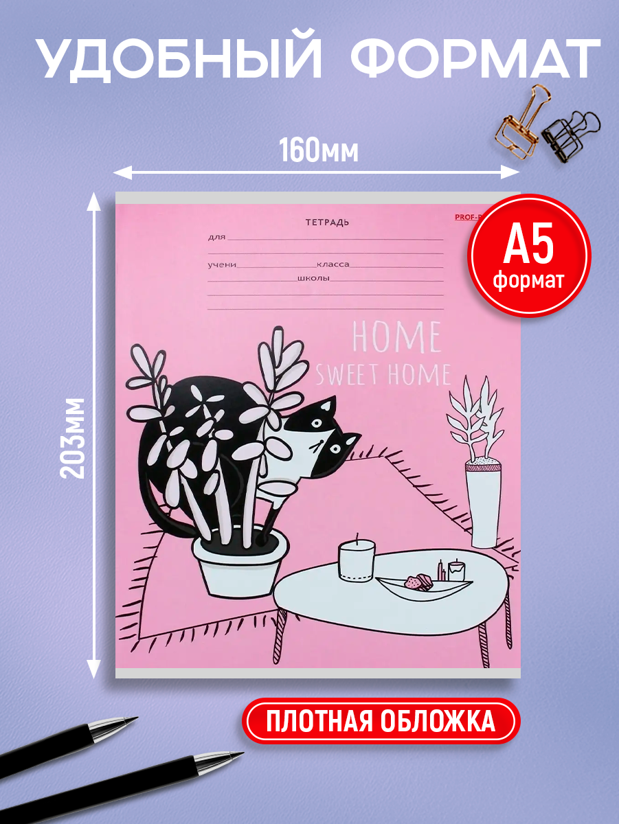 Общая тетрадь Prof-Press линейка 15 шт. - фото 3