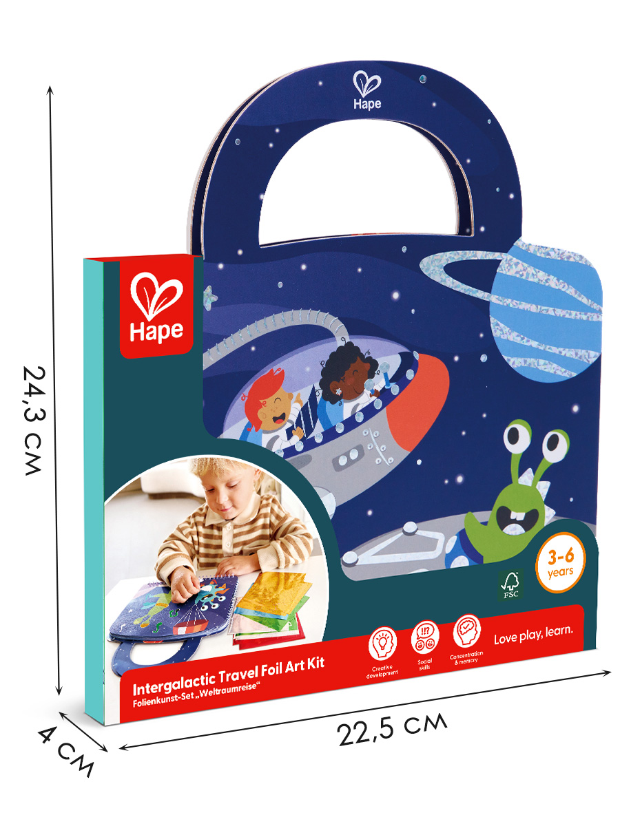 Набор для рисования Hape картина из фольги 13 шт. - фото 9