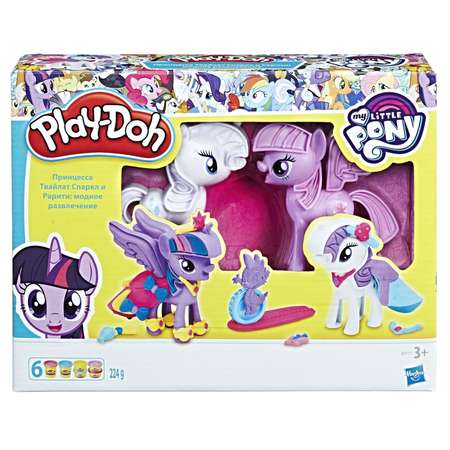 Пластилин Play-Doh Твайлайт и Рарити