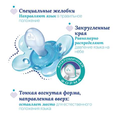 Прорезыватель Chicco силикон анатомическая от 6 мес. 2 шт.