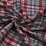 Ткань рубашечная фланель TBY 1.5х2 м, цвет серо-красный