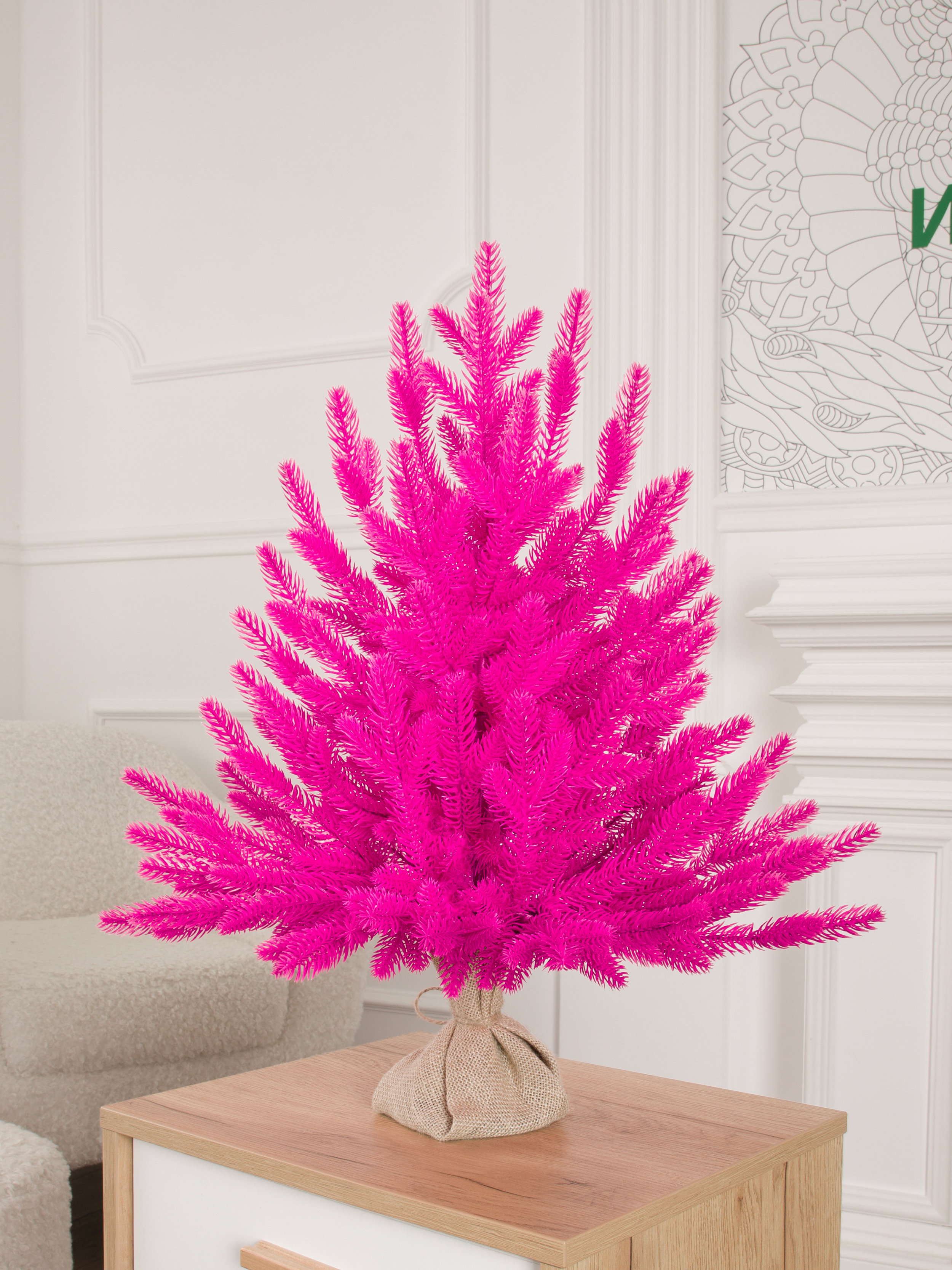 Ель Арфа розовая литая Империя Ёлок 60 см - фото 3