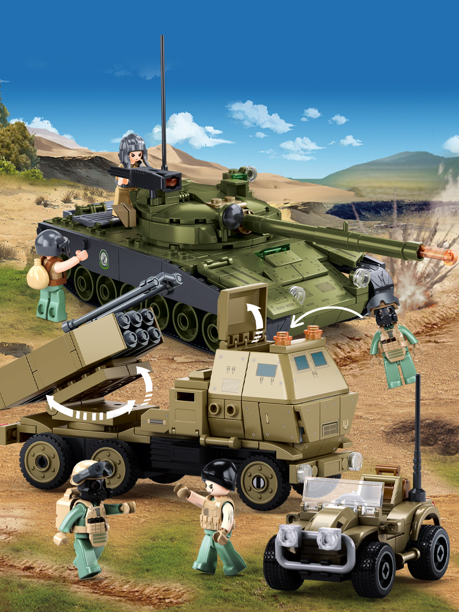 Конструктор SLUBAN 579 дет. - фото 3