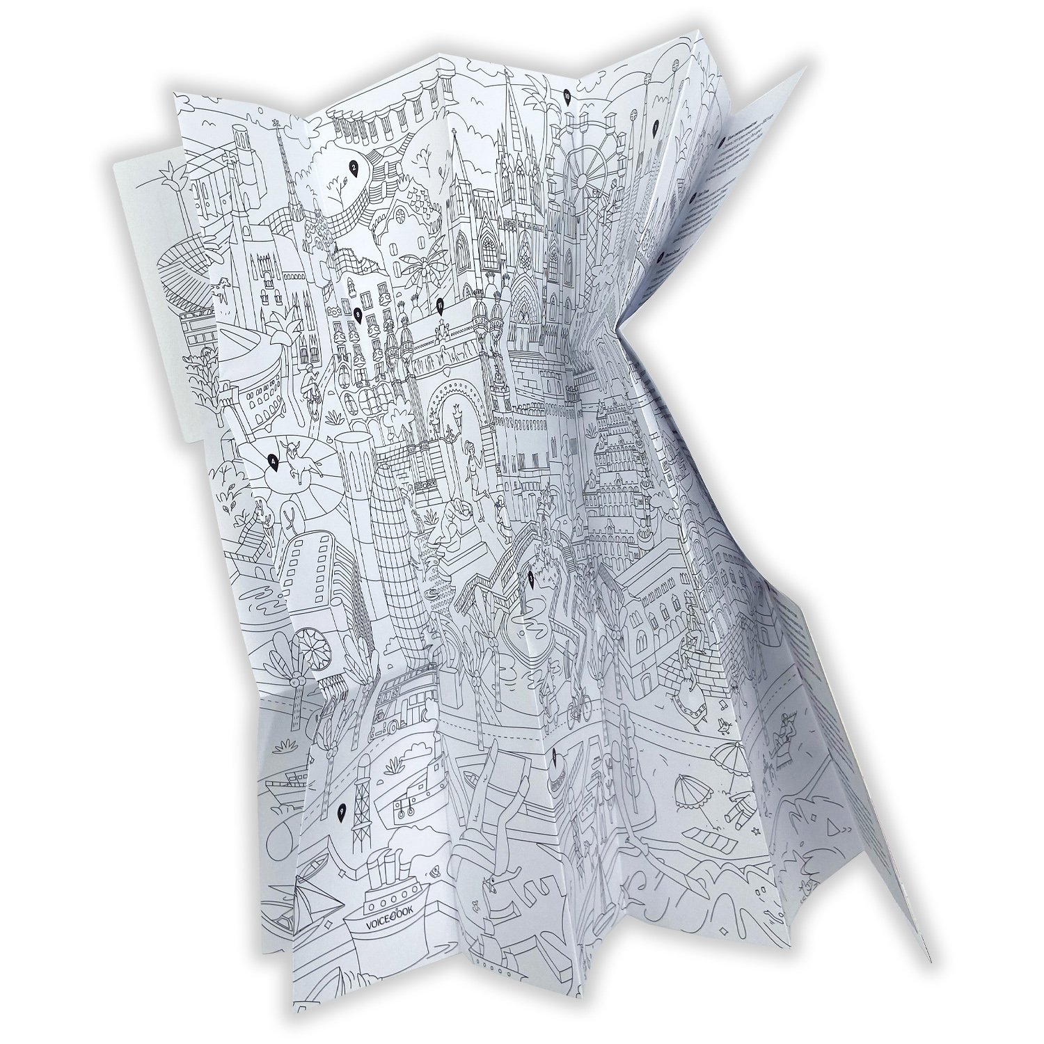 Карта-раскраска VoiceBook Барселона - фото 2