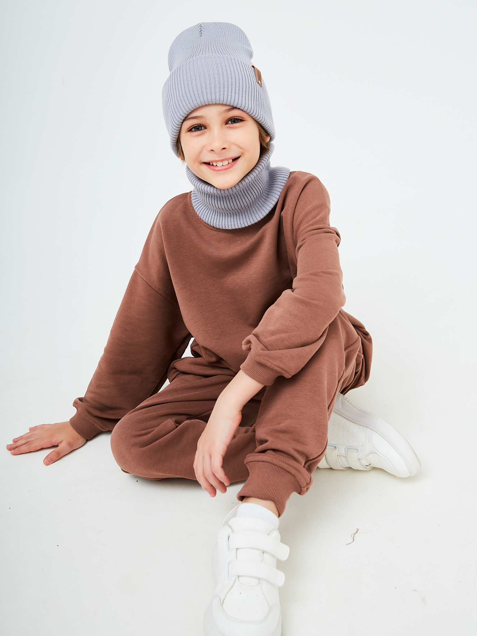 Шапка и снуд KUBRIO KU-H-42-lopataB-Lgrey - фото 7