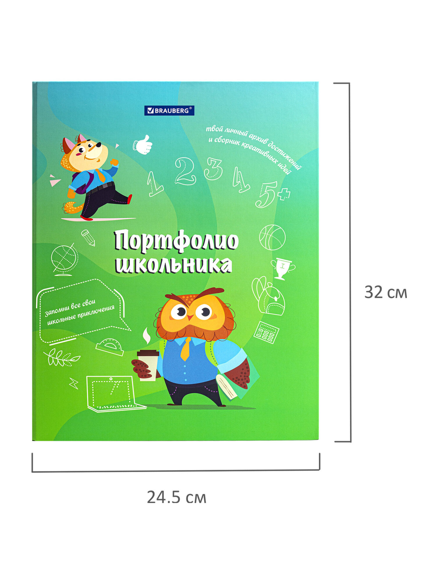 Папка для портфолио Brauberg школьника А4 на кольцах - фото 10