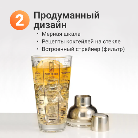 Стакан-шейкер ZDK Homium Basic 400 мл