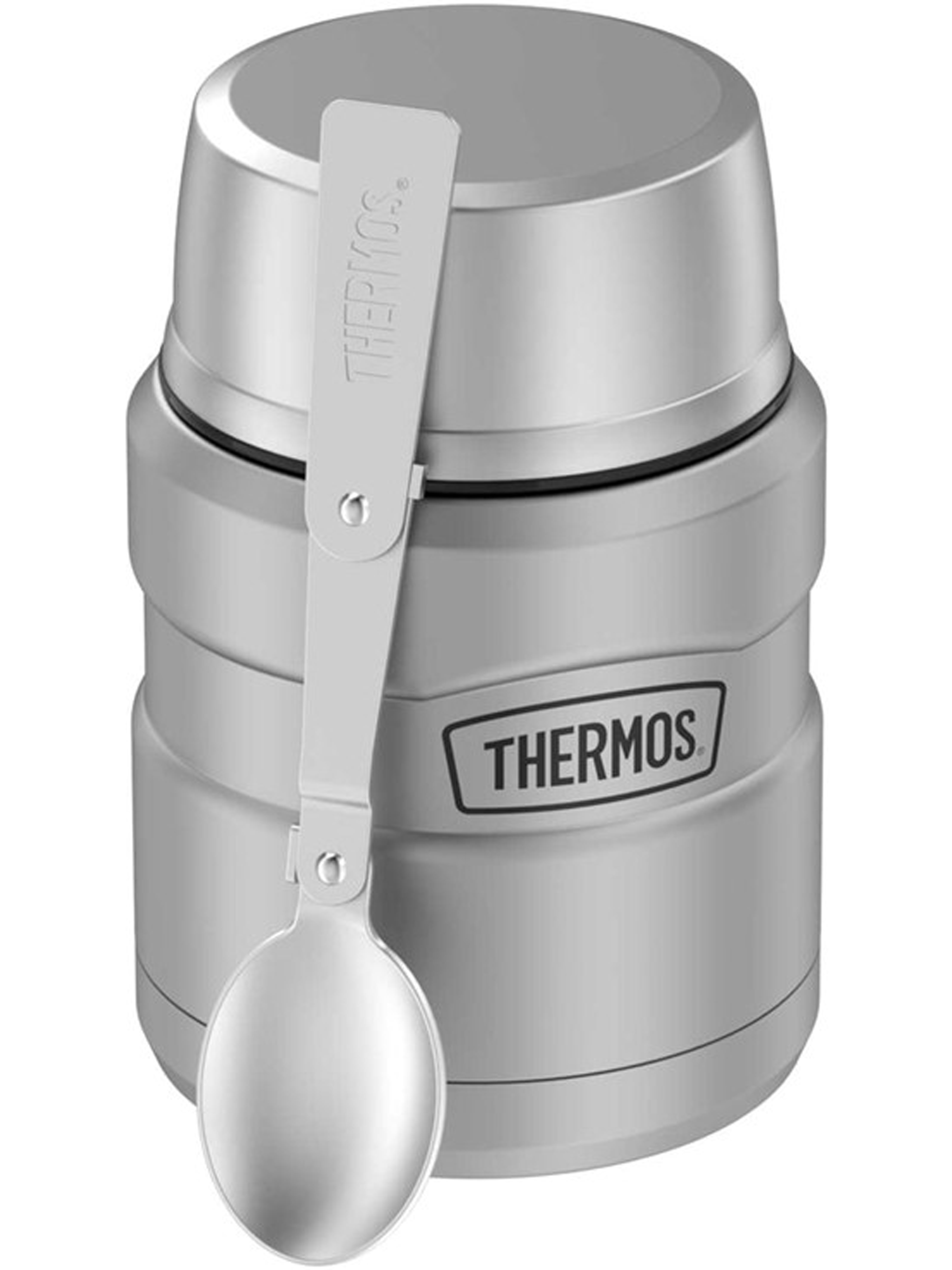 Термос для еды супа 710 мл с ложкой THERMOS KING-3020 стальной – нержавеющая сталь герметичный тепло/холод 14/24 часов - фото 7
