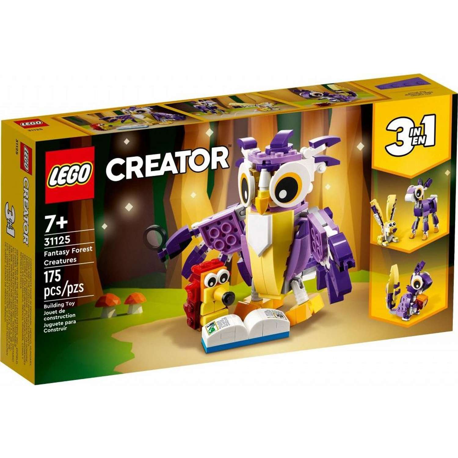 Конструктор LEGO Creator Удивительные лесные обитатели 175 дет. - фото 1