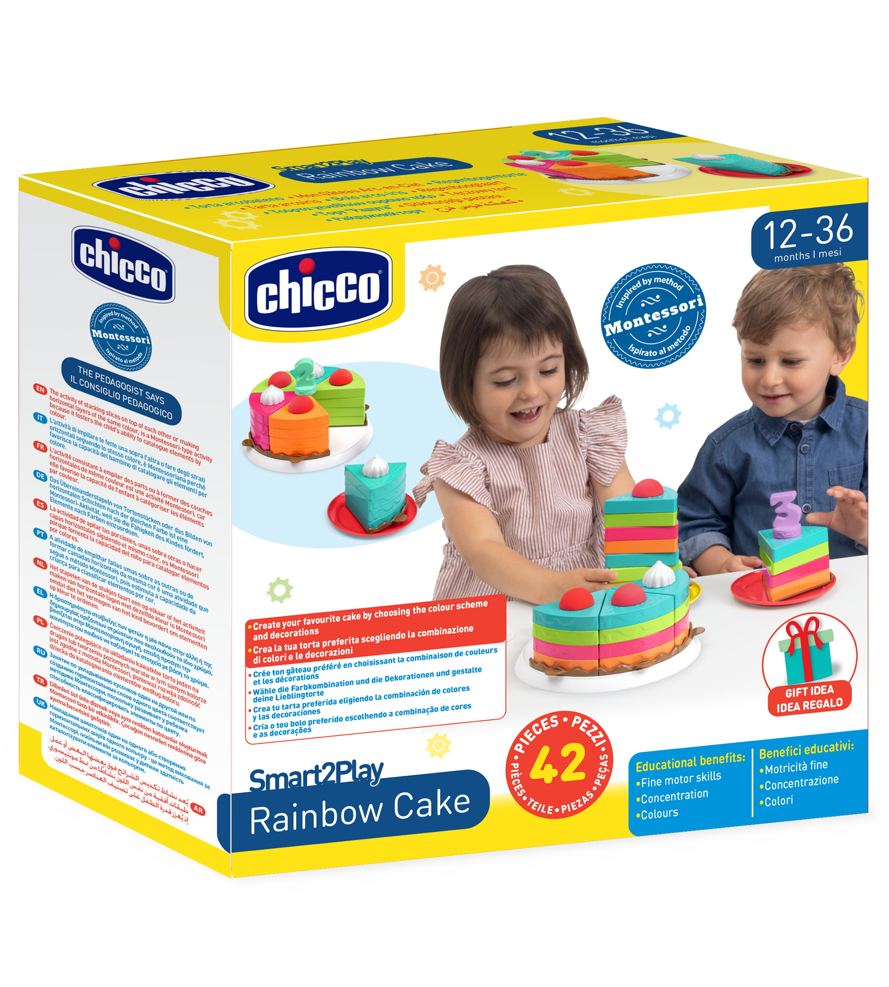 Конструктор Chicco Торт Радуга 42 дет. - фото 14