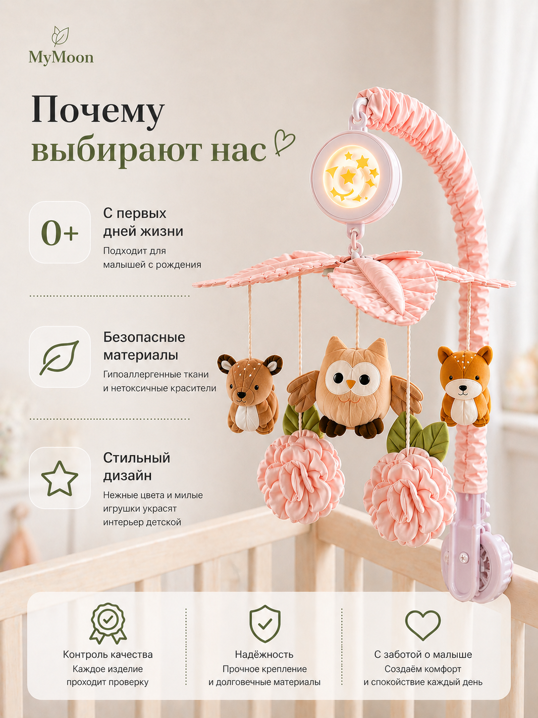 Мобиль MyMoon с проектором - фото 5