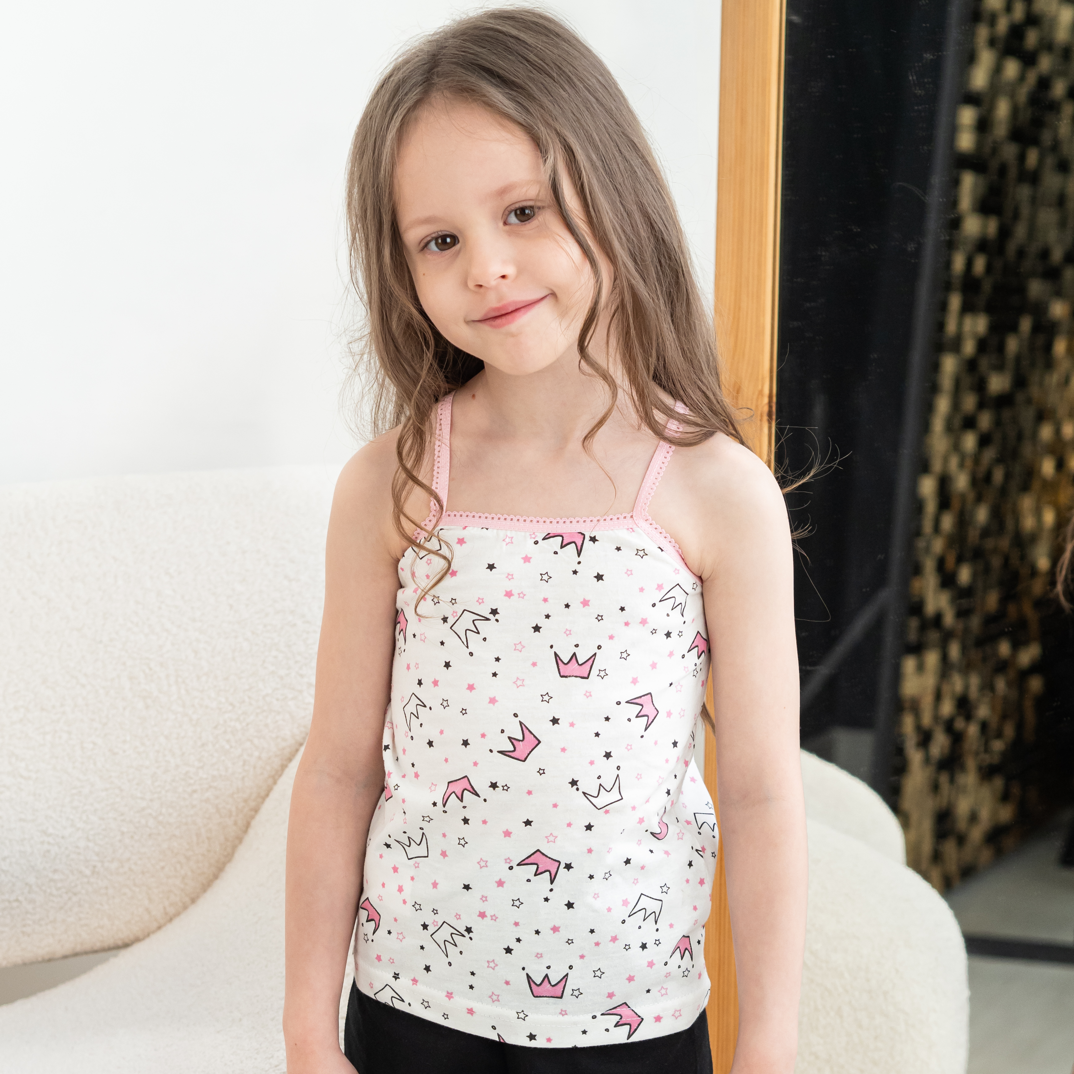 Майка 3 шт Babycollection 636/mkb002/sph/k3/005/p1/W*dмолочный,розовый - фото 12