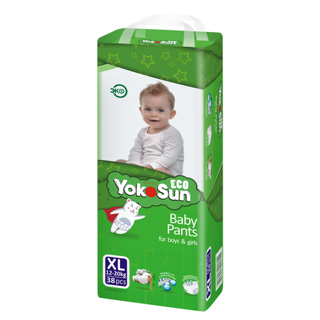 Трусики YokoSun Eco XL (12-20 кг) 38 шт.