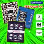 Общая тетрадь Brauberg клетка 96 лист. 3 шт.