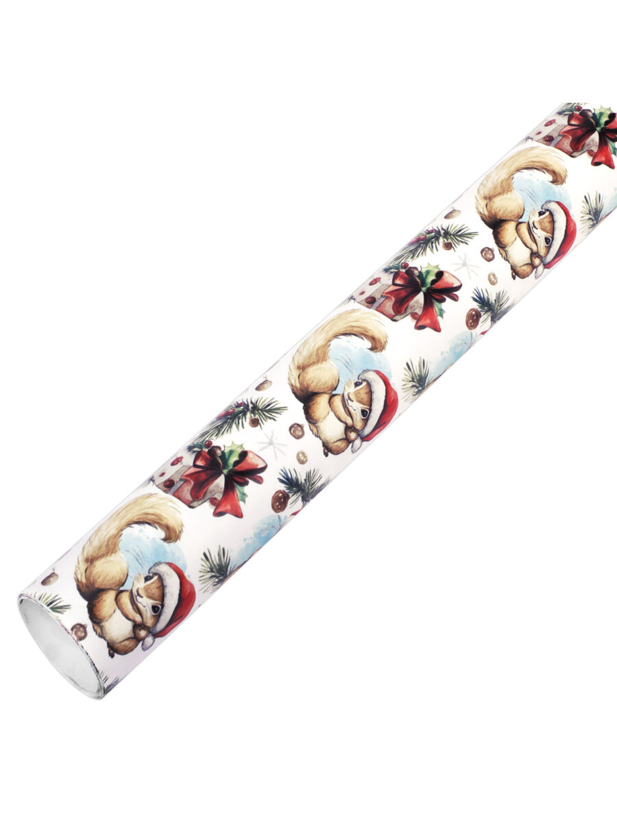 Упаковочная бумага Золотая сказка для новогодних подарков в рулоне набор 3 штуки - фото 15