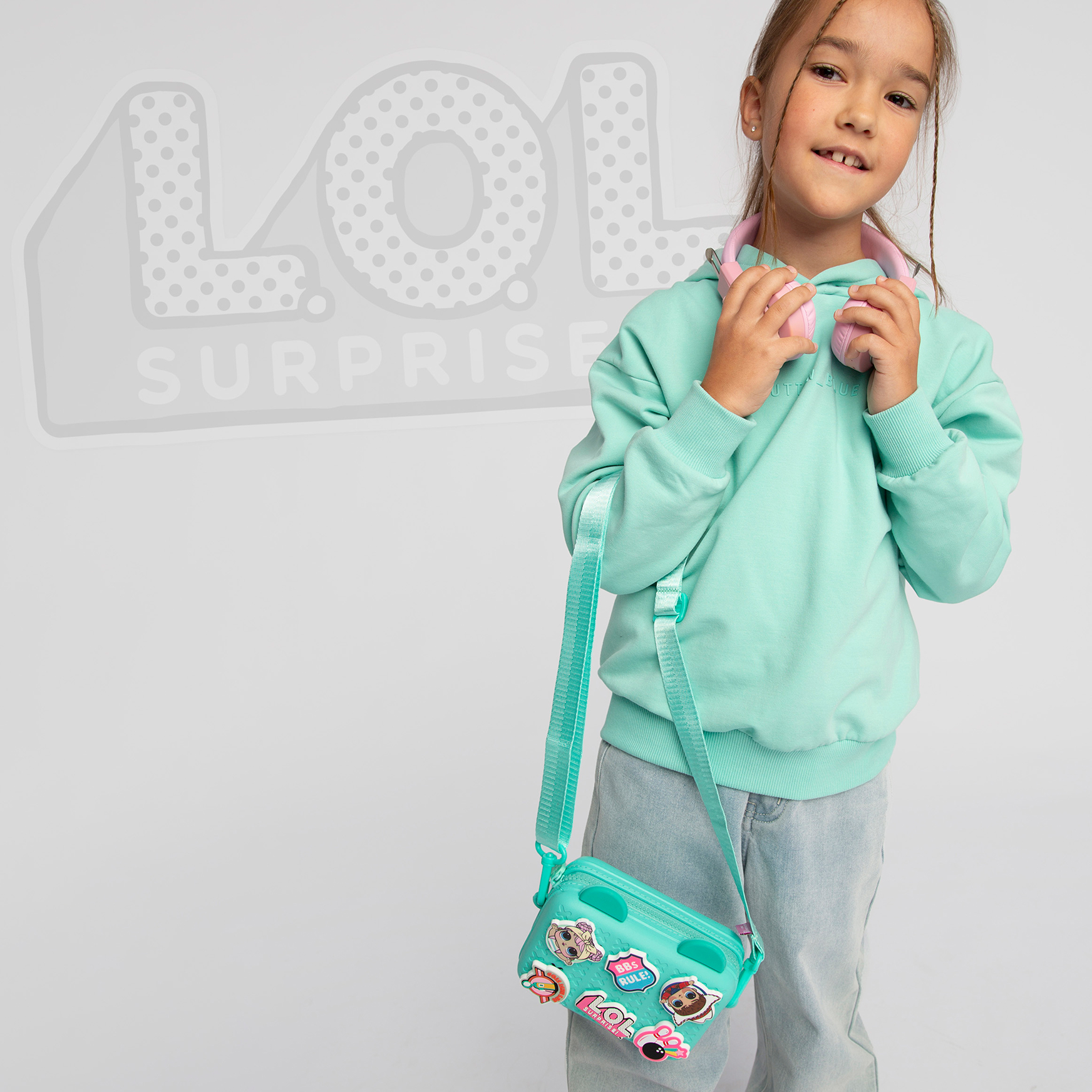 Сумка L.O.L. Surprise! бирюзовая с ушками + джиббитсы - фото 11