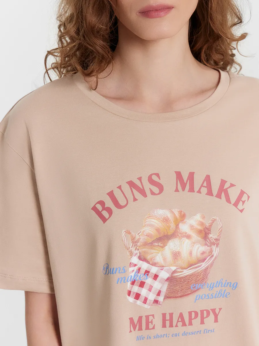 Пижама Mark Formelle (Марк Формэль) 592370/лунный свет +круассаны на молочном - фото 8