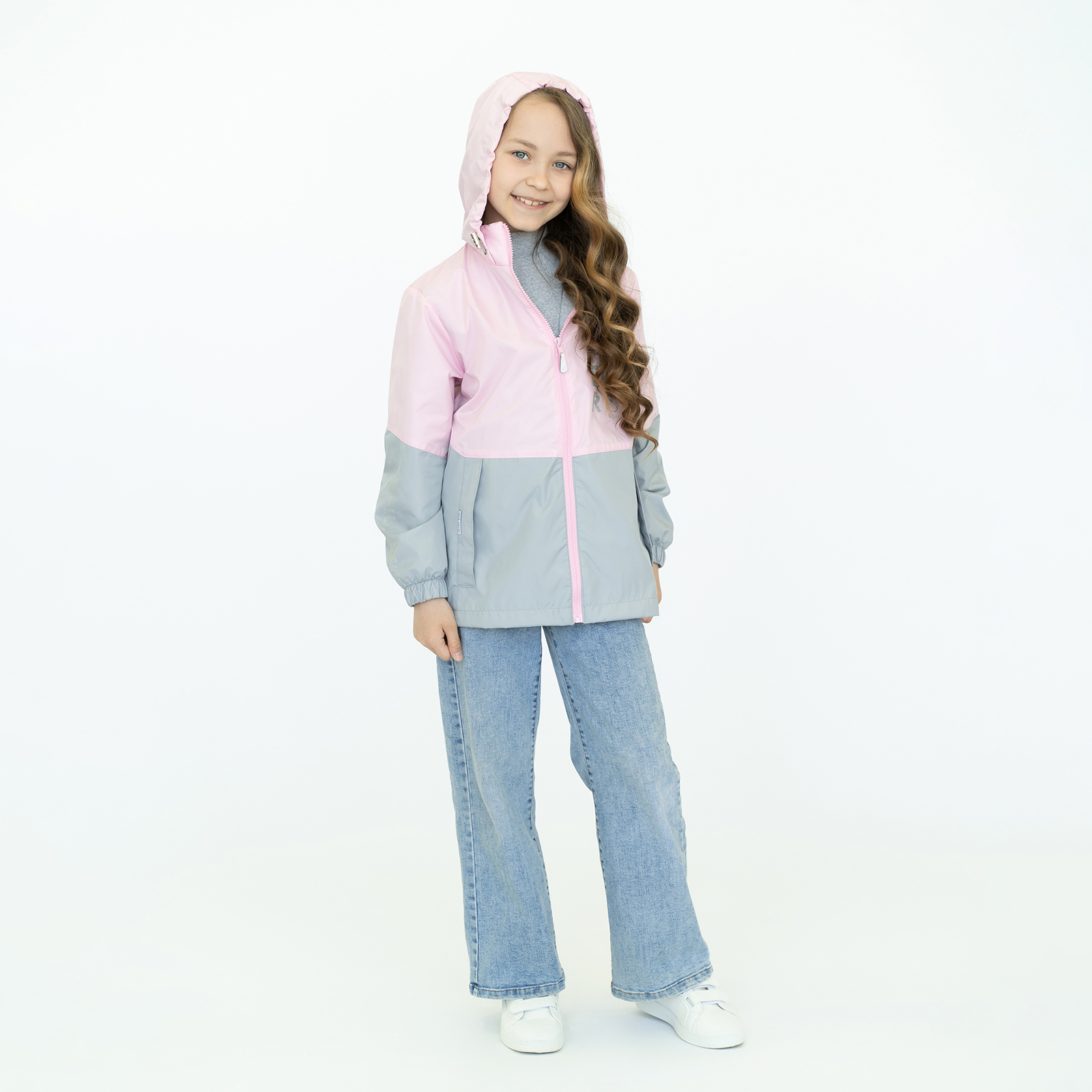 Ветровка Arctic kids 20-016 розовый серый - фото 39